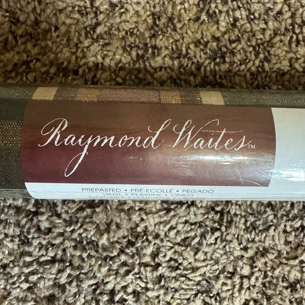Raymond Waites for Village plaid wallpaper 1 Double roll New in sealed package